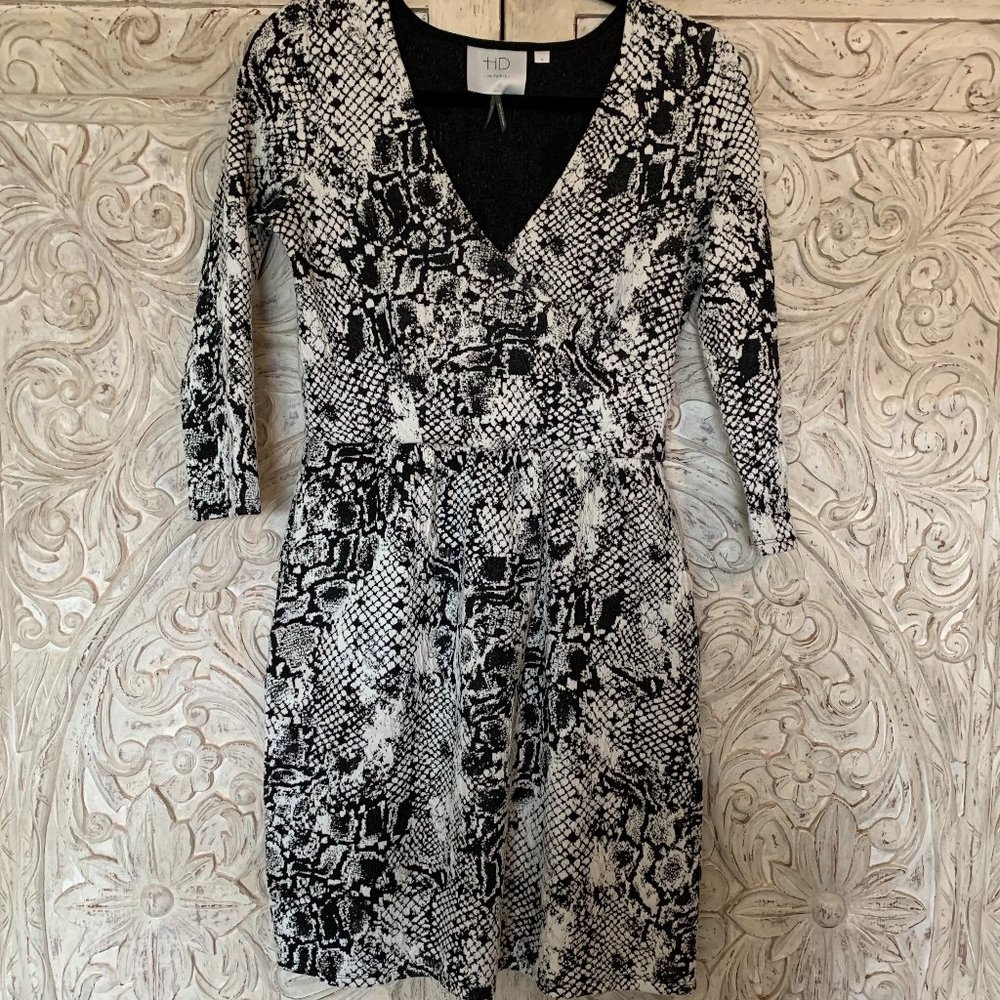 HD in Paris Anthropologie Black and White Dress
